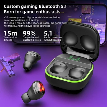 S190 TWS Bežična tehnologija Bluetooth 5.1 sportske Slušalice 9D Stereo Led Digitalni Zaslon HIFI Gaming Slušalice za sve pametne telefone