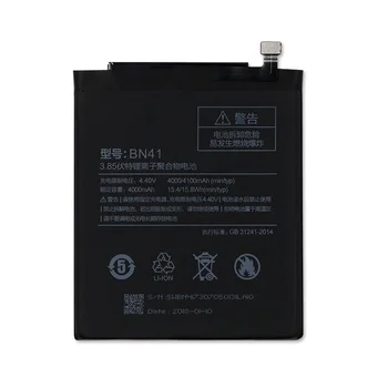 2019 Novi Original Bateriju Antirr Real 4000 mah BN41 Za Xiaomi Redmi Note 4 MTK Helio X20 / Napomena 4X Pro MTK Helio X20