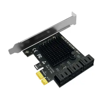 6-Lučka kartica pci-e SATA III Kontroler Kartice PCIe SATA III Do 6 GB/s Unutarnje Adapter je Pretvarač PCI 3.0 Kartice za Proširenje