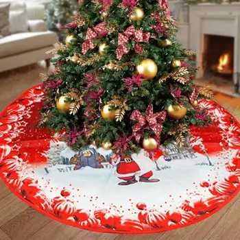 Crtić suknja s po cijeloj površini Božićno drvce 84 cm Ukras poda Božićni tepih Kreativne Rukotvorine Kućni ukras Suknje Božićno drvce