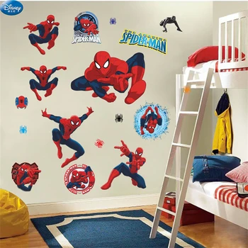3D Spider-Man Naljepnice Za zid Za Dječje sobe Dječaci Vinil Home Dekor Dnevni boravak Spavaća soba Dječje Dječje Naljepnice za Ukras Umjetnički Plakat