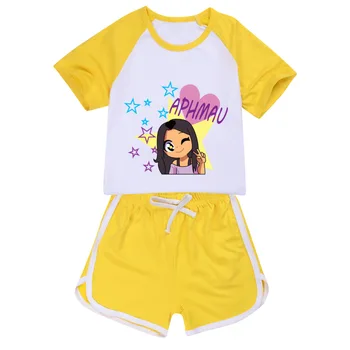 Djevojčice Dječaci 2021 Godina komplet odjeće aphmauing Dječje sportska majica +Hlače komplet od 2 predmeta Dječja odjeća Udobne odjeće Пижама