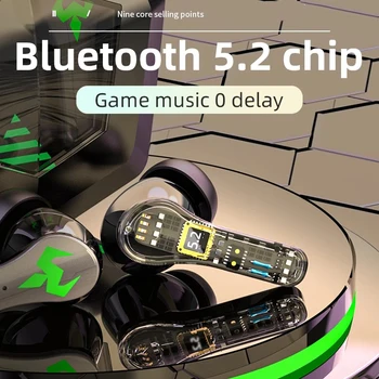 TWS Bežična Bluetooth-kompatibilna 5,2 Gaming Slušalice Slušalice S redukcijom šuma, Glazbeni Stalak za punjenje Kutija Za Slušalice sa Mikrofonom Za telefon Ios i Android