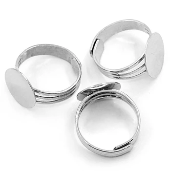 7,5 mm Stana Cijele Police DIY Prstena za prste Setove za izradu Prstena za prste od nehrđajućeg čelika Komponente za izradu nakita od prstenova