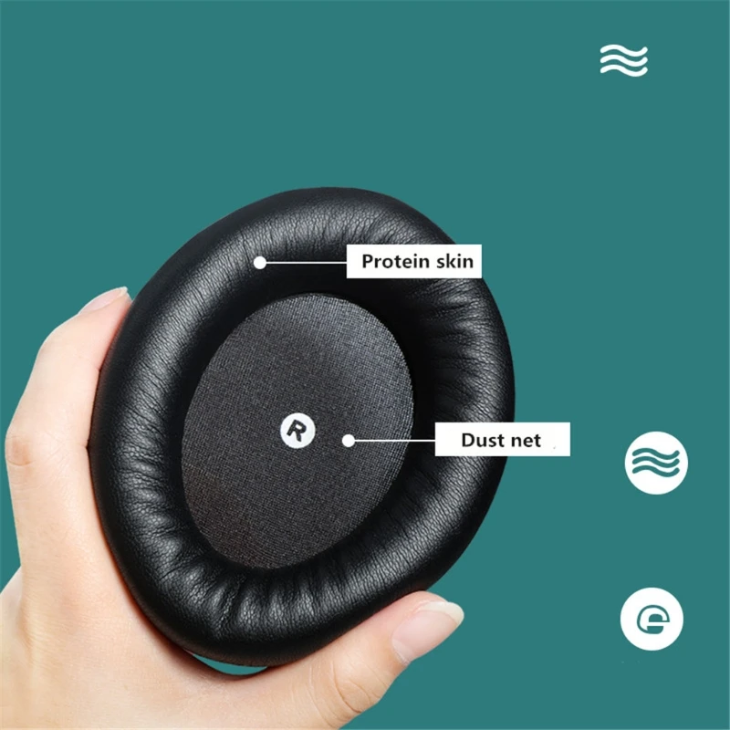 2 kom. Premium jastučići za uši za Kingston-HyperX Cloud Orbit S Gaming Slušalice Slušalice Premium klase od proteinski kože Slika  0