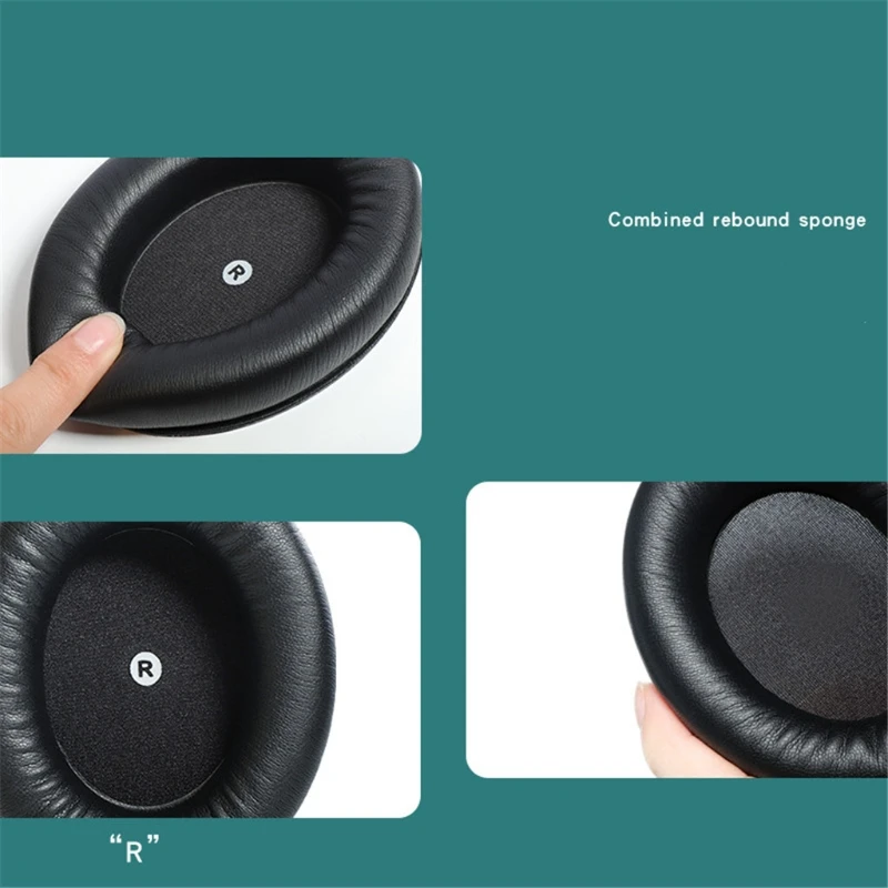 2 kom. Premium jastučići za uši za Kingston-HyperX Cloud Orbit S Gaming Slušalice Slušalice Premium klase od proteinski kože Slika  2