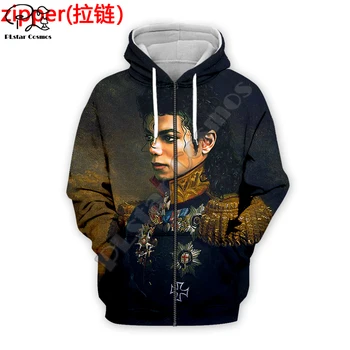 PLstar Svemir Pop-pjevač Legenda hip-hop Michael Jackson NewFashion Sportski Odijelo Vanjska Odjeća Za muškarce/žene 3DPrint Zabavne Svakodnevne hoodies D2