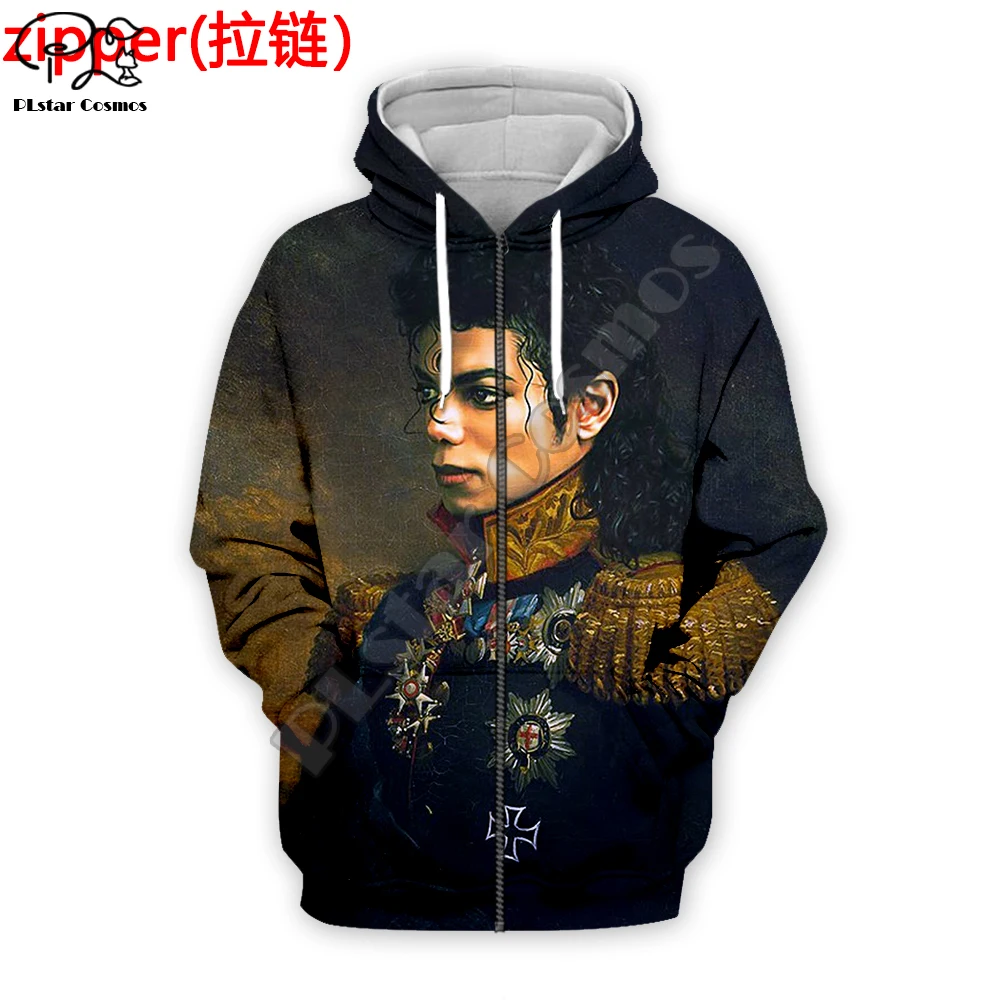 PLstar Svemir Pop-pjevač Legenda hip-hop Michael Jackson NewFashion Sportski Odijelo Vanjska Odjeća Za muškarce/žene 3DPrint Zabavne Svakodnevne hoodies D2 Slika  0