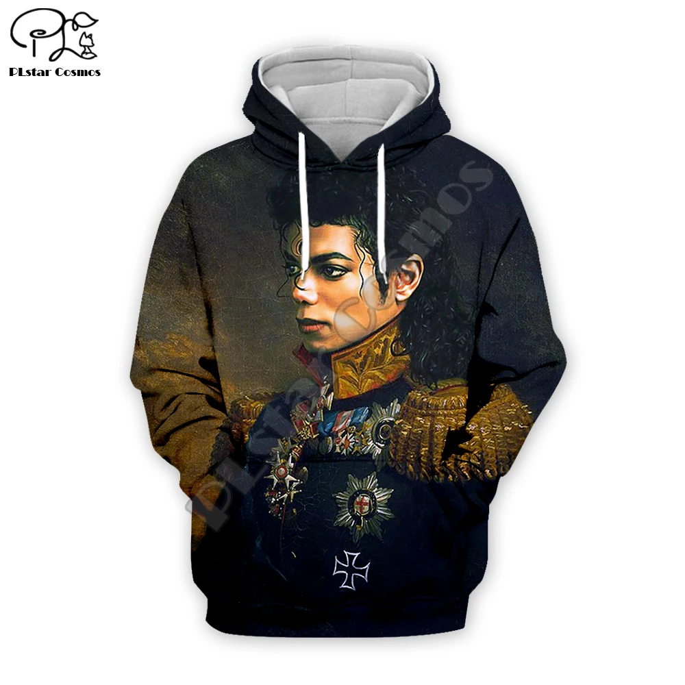 PLstar Svemir Pop-pjevač Legenda hip-hop Michael Jackson NewFashion Sportski Odijelo Vanjska Odjeća Za muškarce/žene 3DPrint Zabavne Svakodnevne hoodies D2 Slika  1