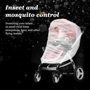 Dječja Kolica Mreža za komarce Od Insekata Zaštitna Rešetka na Kolica Sigurna Mreža za Bebe Zaštita Kolica dodatna Oprema za novorođenčad