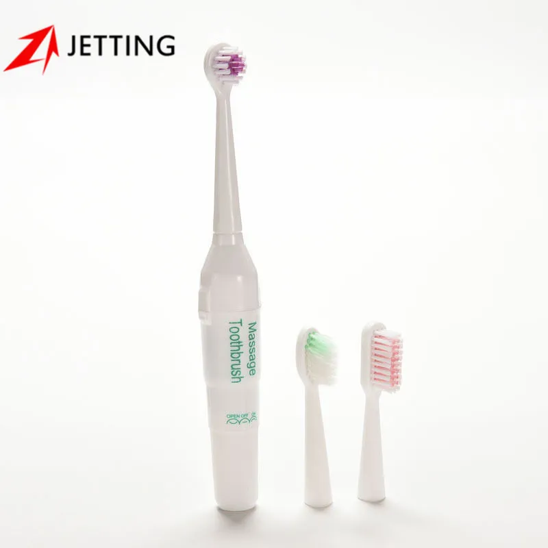 Inkjet ispis s Električna Četkica za zube za odrasle 2017 s baterijskim napajanjem sa 3 glave za čišćenje usne šupljine Proizvod za zdravlje Bez punjiva četkica za zube Slika  4