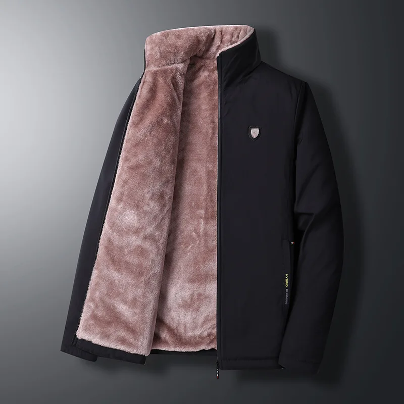 2021 debele Zimske Jakne Kaputi Muška Moda Casual Tople vune obloge Jakne Muška odjeća na otvorenom Plus Size 7XL 8XL HB040 Slika  1