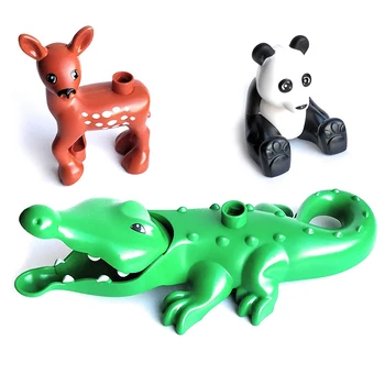 Veliki Veličina Diy Građevinski Blokovi i Pribor Za Životinje Figurice Lav Panda Kompatibilnost s Markama Igračke za Djecu, Dječje Igračke