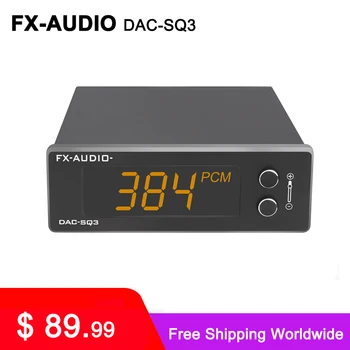 FX-AUDIO DAC-SQ3 MINI USB DAC ES9038Q2M XMOS XU208 LM49720A PCM 32 Bita/384 khz DSD256 Audio HIFI dekoder