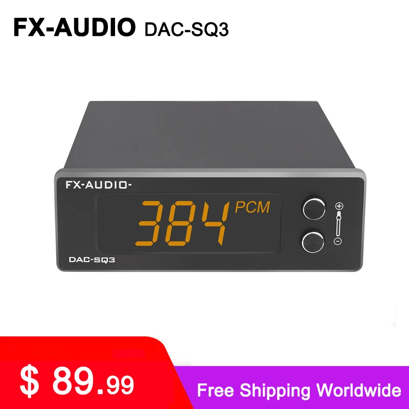 FX-AUDIO DAC-SQ3 MINI USB DAC ES9038Q2M XMOS XU208 LM49720A PCM 32 Bita/384 khz DSD256 Audio HIFI dekoder Slika  0