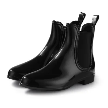 2022 Nove ženske kišne cipele na щиколотке Vodootporne cipele Chelsea Crnci smeđe kožne cipele na platformu