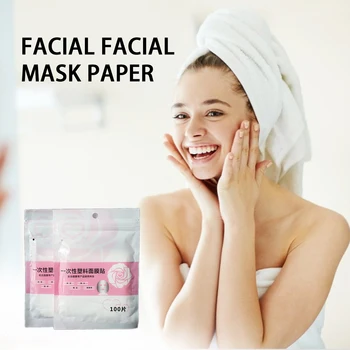 100 kom. Prirodni jednokratna plastična maska za čišćenje cijelog lica, Naljepnice za oči, Naljepnice za nos, Naljepnice za vrata, Maske za lice, Ljepota, zdravlje
