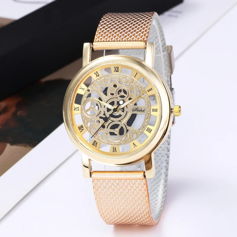 Trendi Ženski sat Luksuzni Kvarcni Sat od nehrđajućeg čelika Vojno-Sportski Plastični remen Ručni sat sa dial Elegantan Cijele Casual Reloj Mujer Slika  1
