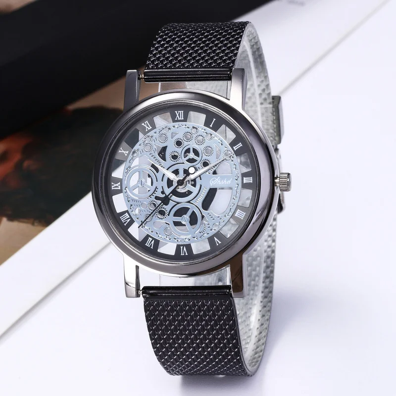 Trendi Ženski sat Luksuzni Kvarcni Sat od nehrđajućeg čelika Vojno-Sportski Plastični remen Ručni sat sa dial Elegantan Cijele Casual Reloj Mujer Slika  3