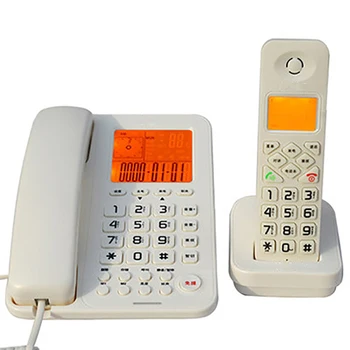 Proširiva Wired/Wireless Telefonski sustav s 1 Telefonsku slušalicu i bazu, Id pozivatelja, LCD pozadinskim osvjetljenjem, Stacionarnim kućnim telefonom, Hands-free priključak