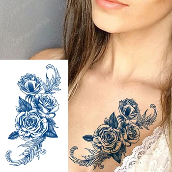 Sok Od Tinte Body Art Izdržljiva Vodootporna Privremeni Naljepnica Tattoo Flash-Ruka Cvijet I Leptir Eagle Eye Lažni Ženske, Muške Tetovaže