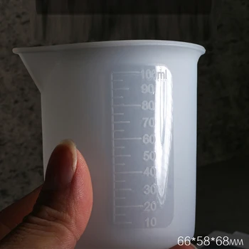 12 Kom Silikon Mjerne Čaše Šalica Za Miješanje Odvojeni Šalice Ručni Rad UV-Epoksidna Smola Kalup DIY Obrt Skup Alata Za Lijevanje