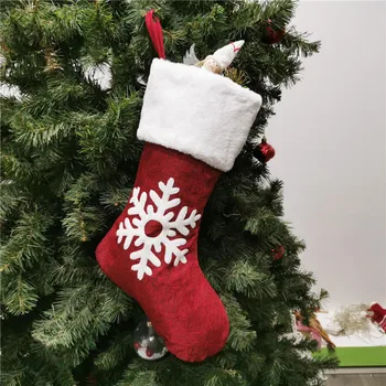 2021 Božićne Čarape Čarape Poklon torba za čokolade Božićne ukrase za dom Novogodišnji Jelen Los Džep Viseći Božićni ukras елочный