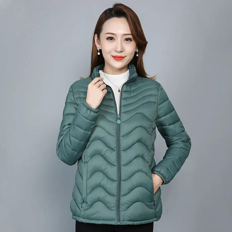 Nove ženske jesensko-zimski kaput Dugi tanki topla jakna sa pamučnom postavom odjeća Elegantnim parkovi Slika  4