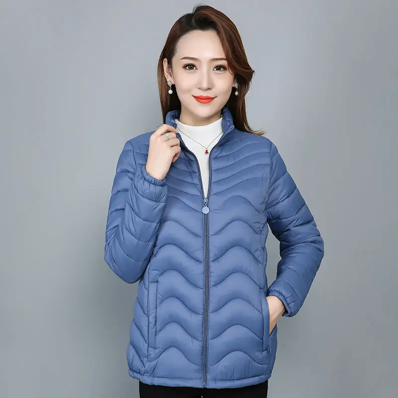 Nove ženske jesensko-zimski kaput Dugi tanki topla jakna sa pamučnom postavom odjeća Elegantnim parkovi Slika  5