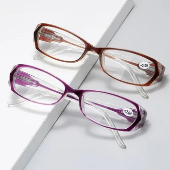 2021 +1,0 Do +6,0 Trendi Ženski muški Retro Naočale za dalekovidost sa zaštitom od Plave Zrake, Katranski Zatvarači naočale za čitanje s visokim Elektrona