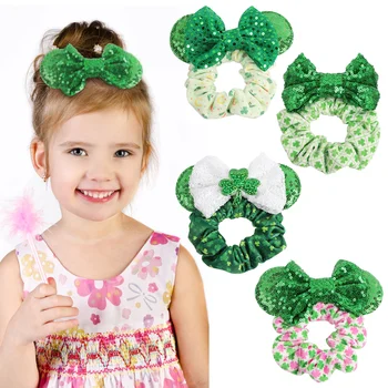 St. Patrick ' s day Green Dječje traka za kosu za djevojčice Трилистник s velikom Lukom, Kravata je za kose, Svečane pribor za kosu, Dječje kape