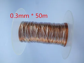50 m Magnetska žica 0,5 mm, Emajl Bakrena žica Navijanje magnetske zavojnice QA-1-155