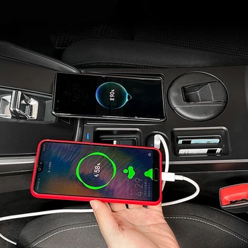 Auto bežični punjač za telefon 15 W, brzi punjač, stalak za punjenje ploča ploča držač telefona za Audi A3 S3 8 8 Godina 2020 2021 2022 pribor