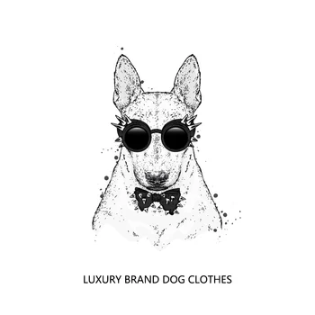 Luksuzna Pamučna majica za pse Prozračna Proljeće-ljeto moda Mali Srednji Veliki Štene Ikonu brand Odjeća za kućne ljubimce L0035