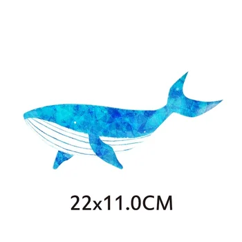 Crtani slatka životinja kitopsina delfin теплопередающее željezo ukrasne tisak na odjeći, tiskana na uređenje jastuci