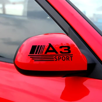 Auto Reflektirajuće Naljepnice Pribor 2 kom. 14 cm za Audi A3 8 P 8 8 L 8 Godina Auto retrovizor Sportske Vinil Naljepnice Ukras Robe
