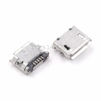 100 kom. Micro USB Tip B Ženski 5-pinski Priključak SMT Konektori Priključci Luke TISKANA pločica