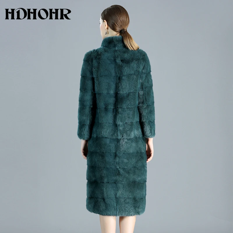 HDHOHR 2021 Visoku Kvalitetu Novi kaput od krzna Ženske duge kaput od krzna mink Modni tople zimske kratke jakne krzna Slika  1
