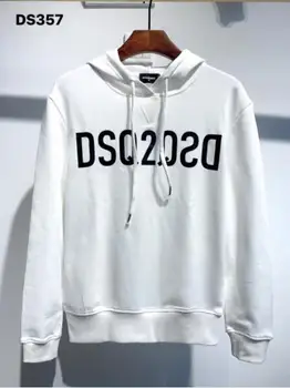 Nova muška t-shirt Dsquared2 u stilu hip-hop sa dugim rukavima od pamuka visokog kvaliteta sa okruglog izreza i ispis slova s dugim rukavima DS357