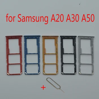 Utor za ladicu Za SIM karticu Za Samsung Galaxy A20 A30 A50 A205 A305 A505 Telefon Originalni Držač Adapter za Micro SD kartice Pribor