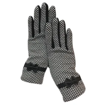 Rukavice 2020 nove crne ženske modne rukavice za jesen i zima toplo od čistog pamuka plus baršun rukavice od pamučnih tkanina verzija AB