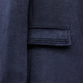Jakna TB PONUDA Jesensko-zimske muške vunene jakne Modni brand Kaput Duge однобортные vunene labav kaput za kostime TB