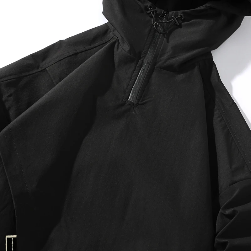 Jakna sa kapuljačom u japanskom stilu Za muškarce 2021 Jesen Novi stil Nedozvoljene ulične jakne Bijela Crna jakna zip Za muškarce Plus Size 7XL Slika  2