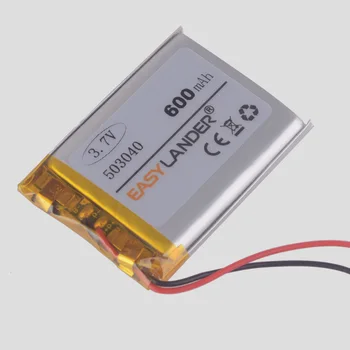 3,7 U litij baterija 503040 600 mah tahograf GPS navigator MP3 polimer baterije digitalni video snimač LS430W dod