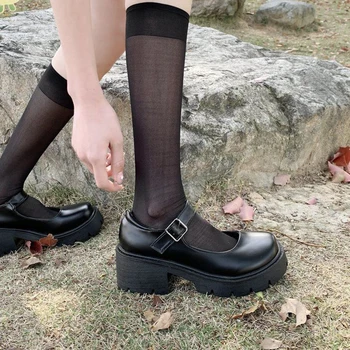 Cipele Лолиты japanska Ženska obuća Mary Jane Ženska Vintage cipele za djevojčice-učenika JK Uniforma platforme Cipele na visoku petu Plus size ravnim cipelama 42