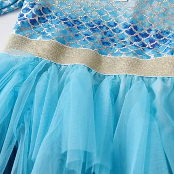 DXTON Dječje haljine za djevojčice 2022 Božićni gala odijelo Sirena Dječja haljina Laminirano haljinu za prom Elegantan haljinu princeza-paketi za djevojčice