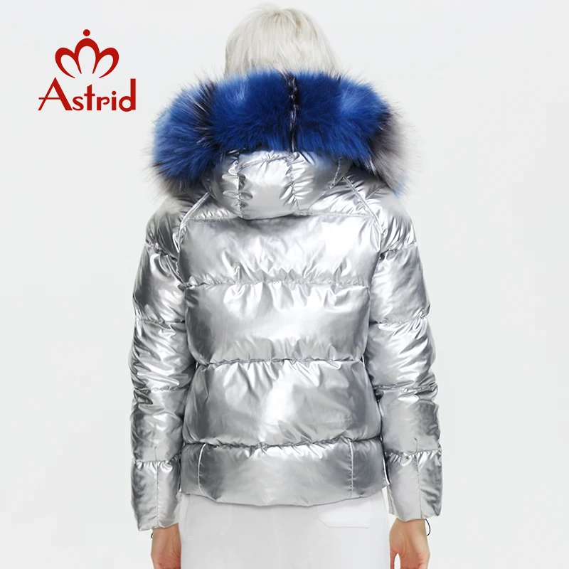 Astrid 2021 Novo zimsko donje kaput ženska toplo debeli parka funky kratka jakna sa kapuljačom od umjetnog krzna, ženska odjeća odjeća Slika  1