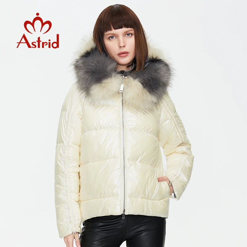 Astrid 2021 Novo zimsko donje kaput ženska toplo debeli parka funky kratka jakna sa kapuljačom od umjetnog krzna, ženska odjeća odjeća Slika  4
