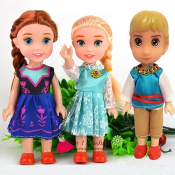 Lutka dar igre igračke Snježna Kraljica Dijete Elsa i Ana Princeza Gogol Baby Lutke Figurica Igračke Figurica Kosti