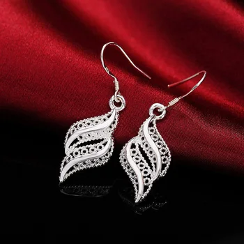 LS006 Eearring Ogrlica set nakita NOVI dolazak hot Popularne ŽENE Lijepa moda Elegantna srebrna boja retro šarm prilično